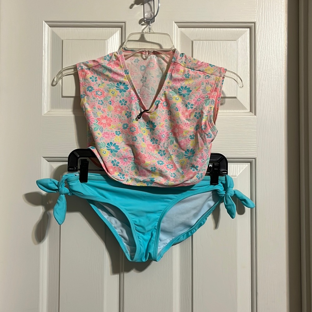 Copper key little girls size 16 tankini swimsuit